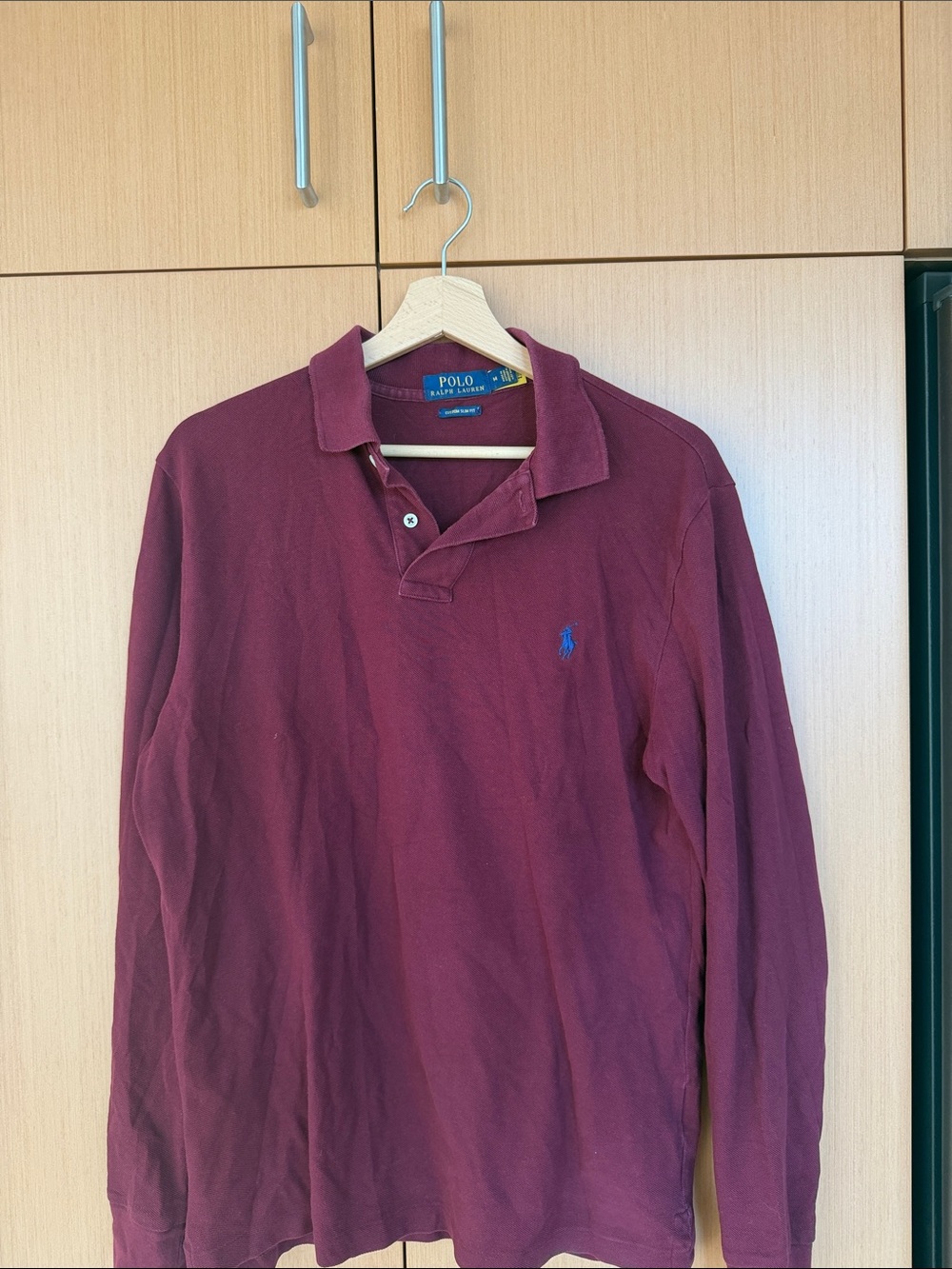 Polo by Ralph Lauren Men's Wine Long-Sleeve Polo Shirt